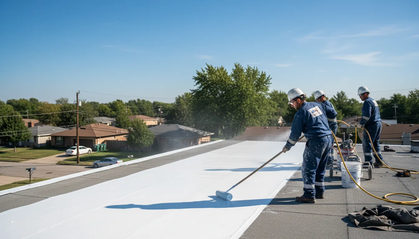 Commercial roof coating in Barre, MA near me
